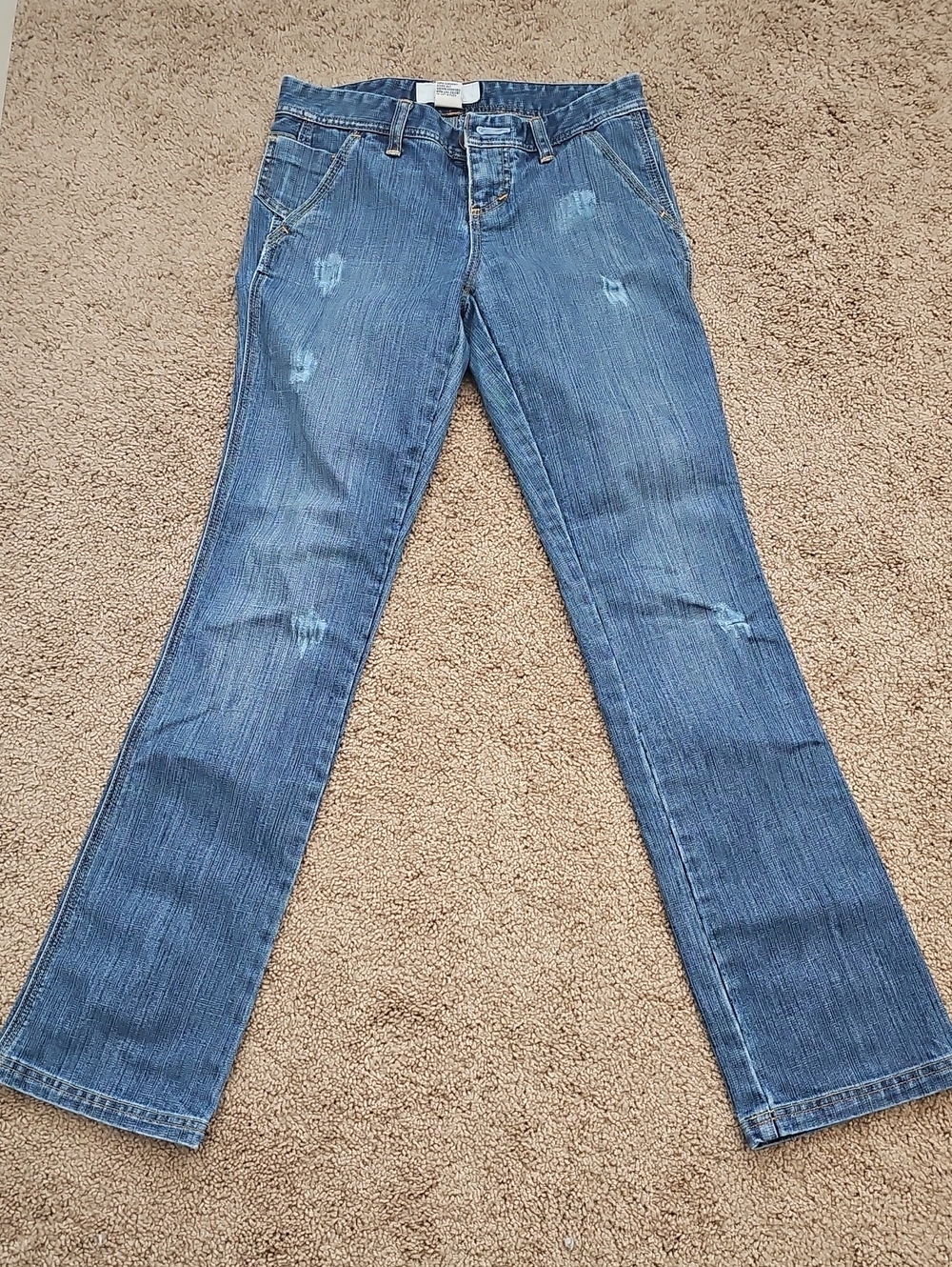 A|X Armani Exchange distressed Low Rise Jeans